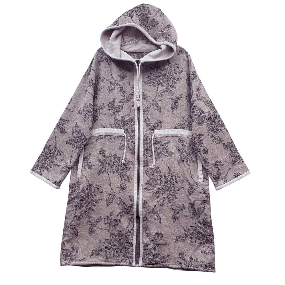 Humility Women's SAS LA FEE Floral Jacquard Hooded Jacket Italy France M